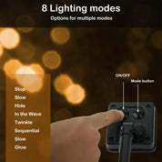 Solar LED String Lights - 100 Crystal Ball Fairy Lights 72ft