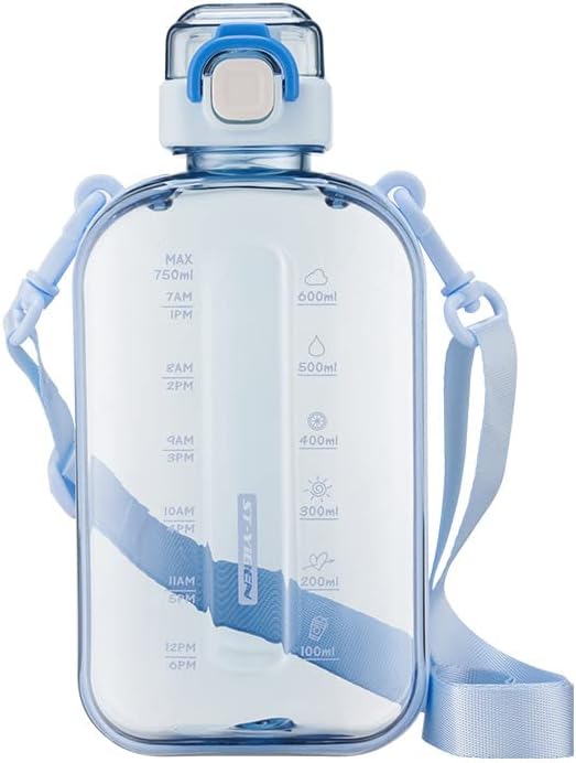 750ml Sports Water Bottle – Leakproof, Gym & Outdoor Bottle for Travel, Hiking & Camping