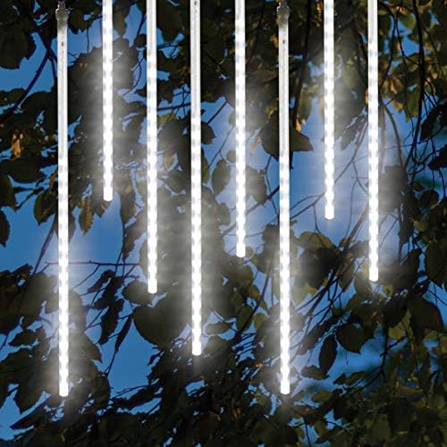 Meteor Shower Christmas String Lights – Indoor/Outdoor Use, Available in 2 Sizes, Bright White or Warm White (Warm White, 3 Metres)