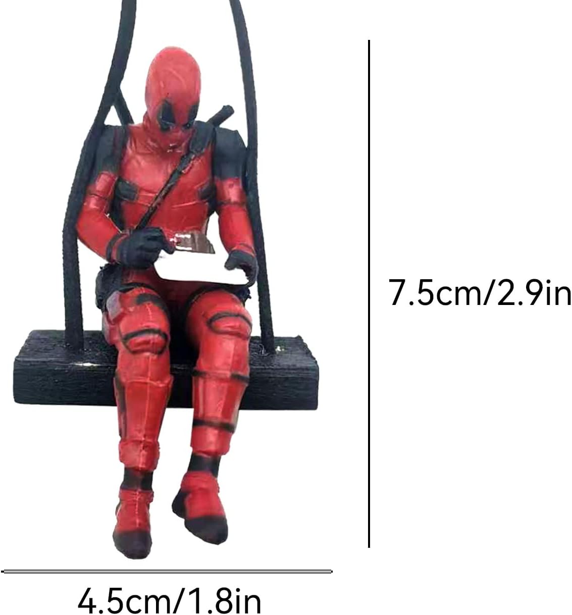 Deadpool Car Rear View Mirror Hanging Ornament – Funny Micro Landscape Decor Gift