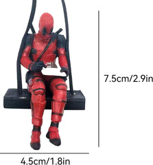 Deadpool Car Rear View Mirror Hanging Ornament – Funny Micro Landscape Decor Gift