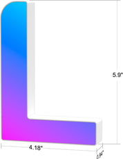LED Letter L Light USB Colour Changing APP Control