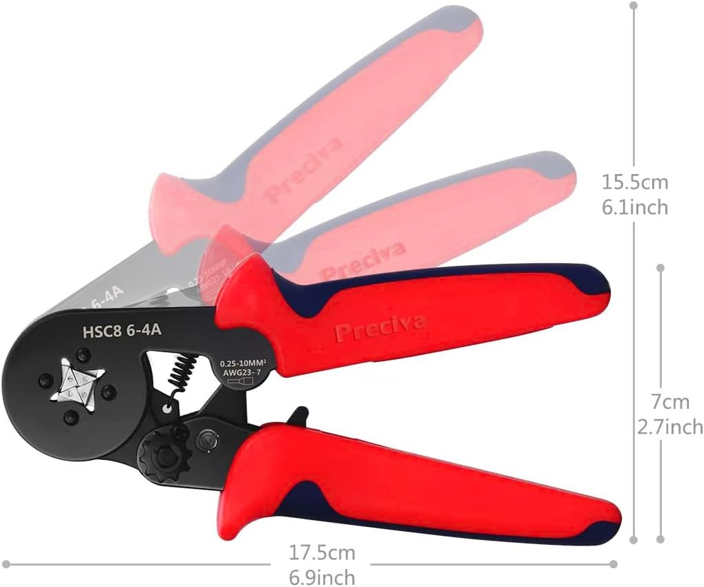 Crimping Plier Set 0.25-10mm² with 1200 Ferrules