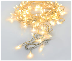 Warm White LED Fairy Lights—48L String Lights with 6-Hour Timer, Suitable for Indoor and Outdoor Use, Perfect for Party and Christmas Decorations