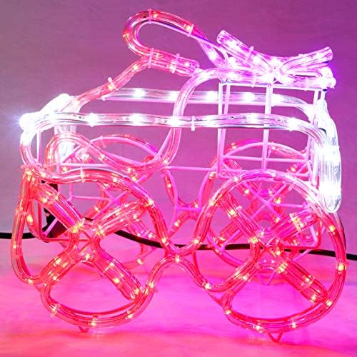 Christmas Concepts 100cm Multi Coloured 3D LED Rope Light Train & Carriage