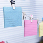 3x3 Lined Sticky Notes, 6 Bright Colors, 6 Pads Pack, 100 Sheets Each