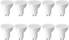 Lepro GU10 LED Bulbs, 4W (50W Equivalent), Warm White 2700K, 345lm, 100° Beam, Pack of 10