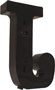 Black LED Marquee Letter J - Battery Powered Night Light