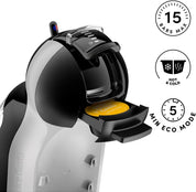 De'Longhi Mini Me EDG155.BG Pod Coffee Machine – Automatic Espresso, Cappuccino & Hot Drinks Maker – Black & Arctic Grey