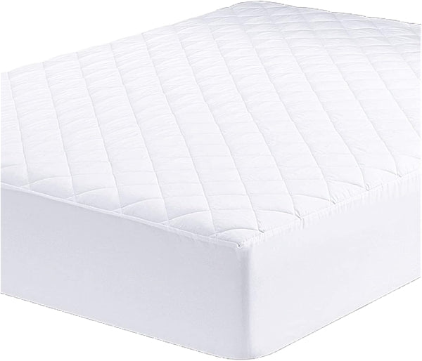 Double Mattress Protector – Quilted Deep Pocket, Hypoallergenic & Breathable Pad