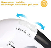 Electric Hand Mixer – 7 Speed + Turbo Boost, 4 Stainless Steel Attachments, Lightweight Egg & Dough Whisk for Baking