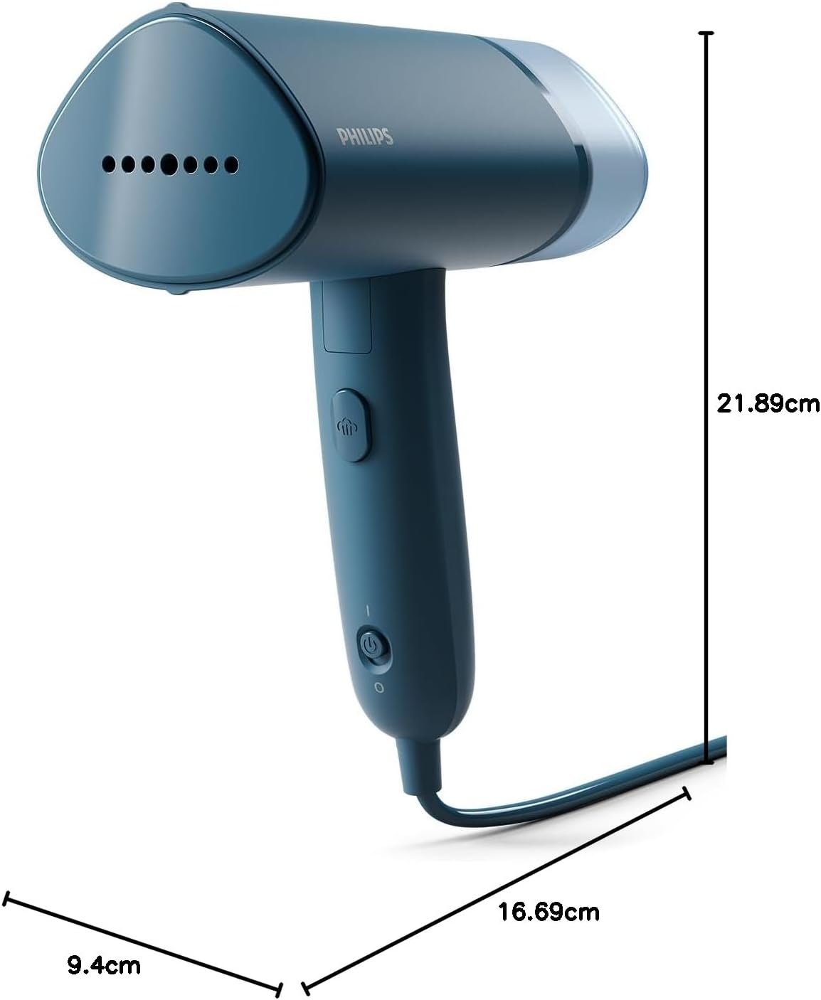 Philips 1000W Handheld Clothes Steamer – Blue