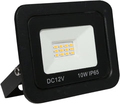 LED Floodlight 12V DC Outdoor Lighting Garden Security Flood Light (Day White 6000K, 10W)