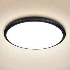 24W Ultra-Thin LED Ceiling Light with Dimmable 2000K Backlight, Warm Night Light & Timer, Modern 12 Inch Round Flush Mount for Bedroom Living Room Kitchen