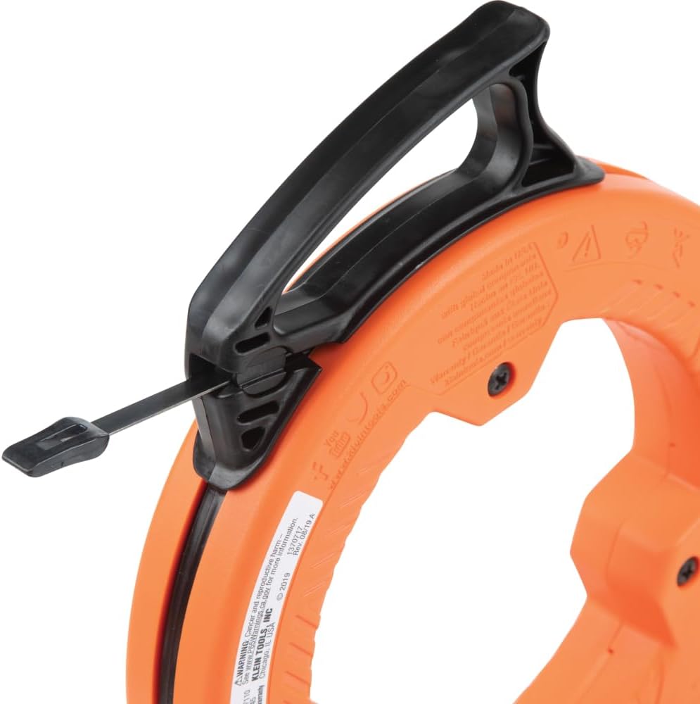 25-Foot Flat Steel Electrical Fish Tape with Slim Tip