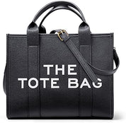 Large PU Leather Tote Bag for Women – 13" Handbag with Zip, Shoulder & Crossbody