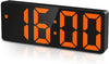 Upgraded LED Digital Alarm Clock – Temperature, Adjustable Brightness, Voice Control, 12/24H