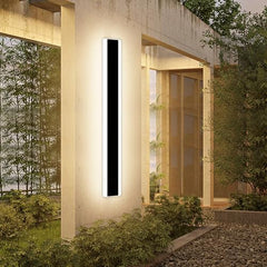 Outdoor Modern Wall Light - 60CM, 18W 1100LM Long Strip Wall Sconce with 3000K Warm White Light, IP65 Rainproof for Porch, Garden, Patio, and Garage