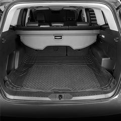 Basics 4-Piece Heavy Duty PVC Floor Mats with Cargo Liner – All-Weather, Black