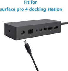 90W 15V/6A Charger for Microsoft Surface Pro 4 Dock, Model 1661/1749 with Durable AC Power Cord