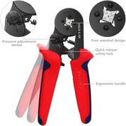Crimping Plier Set 0.25-10mm² with 1200 Ferrules
