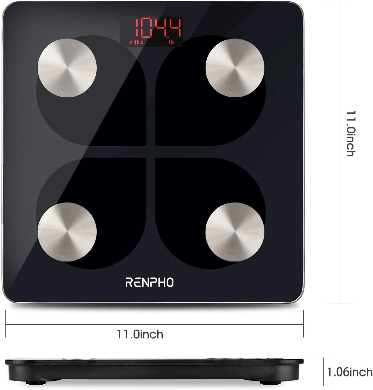 USB Rechargeable Smart Body Fat Scales – Digital Bluetooth Bathroom Weighing Scale with Baby Mode, BMI & Body Composition Monitor