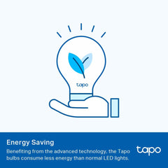 Tapo L510B WiFi Smart Bulb, B22 Smart Light Bulb, 8.3W (60W), Dimmable, Energy Saving, Schedule & Timer, Away Mode, Energy Saving, Preset for Convenience, Voice Control with Alexa & Google
