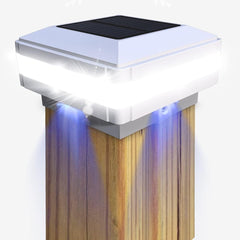 Solar Post Cap Lights - IP65 Waterproof Outdoor Solar Fence Post Lamps for Wooden Posts, Platform, Patio, and Fence Lighting