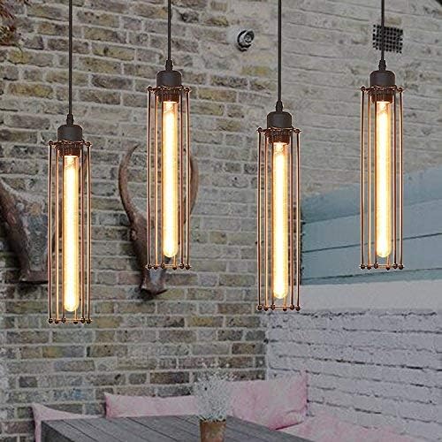 4W Tubular Edison LED Filament Bulb 6500K Cold White 4 Pack