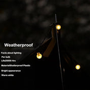 Solar LED String Lights - 100 Crystal Ball Fairy Lights 72ft