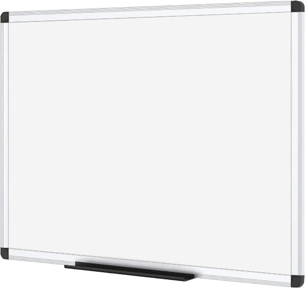 Magnetic Whiteboard with Silver Aluminium Frame, 90x60cm Dry Erase Board