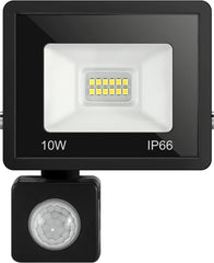 20W Motion Security Flood Lights, IP66 Waterproof 3000K LED Floodlight with PIR Sensor, Cold White Outside Wall Light with 120° Lighting Angle, for Garden, Garage, Stair