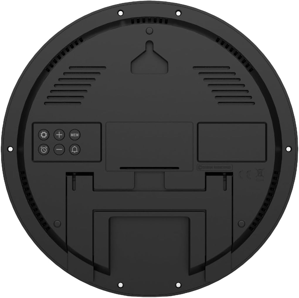 Large Radio Controlled Wall Clock Premium Quality, Temperature Display