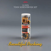 13Pcs Magnetic Torx Screwdriver Set T5-T40