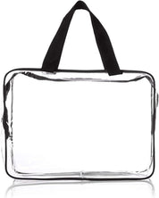 2 Pcs Clear Toiletry Bags – Large Waterproof Transparent Makeup & Travel Organizers