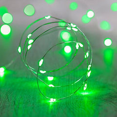 Battery Operated Micro Fairy Lights with 20 Green LEDs by eBuzz (Green)