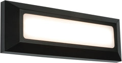 SEVERUS Black Finish Indirect Warm White LED Outdoor Landscape Guide Pathway Driveway Wall Light IP65 Rated