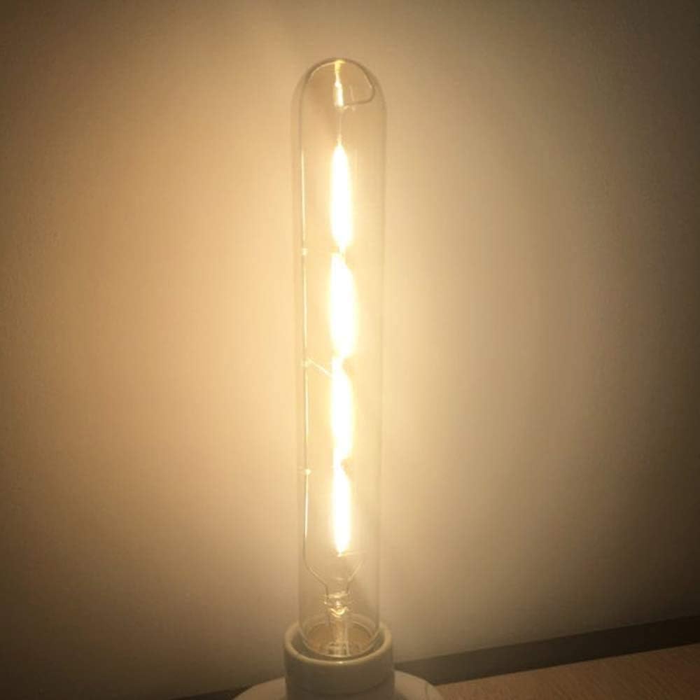 4W Tubular Edison LED Filament Bulb 2700K Warm White 4 Pack