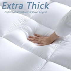 Extra Deep 10cm Single Mattress Topper – Luxury Quilted Soft Hotel Quality Pad