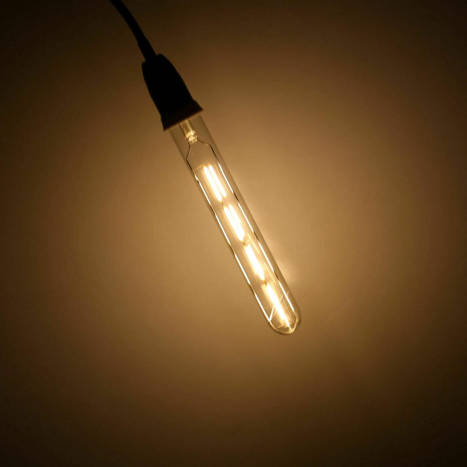 4W Tubular Edison LED Filament Bulb 2700K Warm White 4 Pack