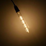 4W Tubular Edison LED Filament Bulb 2700K Warm White 4 Pack