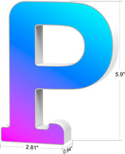 LED Letter P Light USB Colour Changing