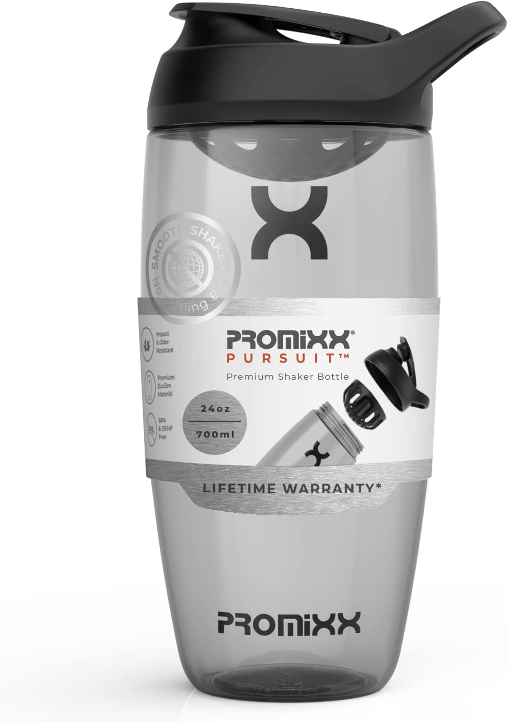 Pursuit Protein Shaker Bottle – Premium 700ml/24oz Leakproof, Odourless, Durable Shaker