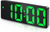 LED Digital Alarm Clock – Temperature Display, Adjustable Brightness, Voice Control, 12/24H