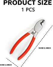 Cable Cutter Tool,6 Inch Wire Cutters Heavy Duty,Large High Leverage Cutter Tool,Electricians Tools,with Anti-Slip Handle,for Aluminum Copper Wire Communications Electric Cables Cutting and Stripping