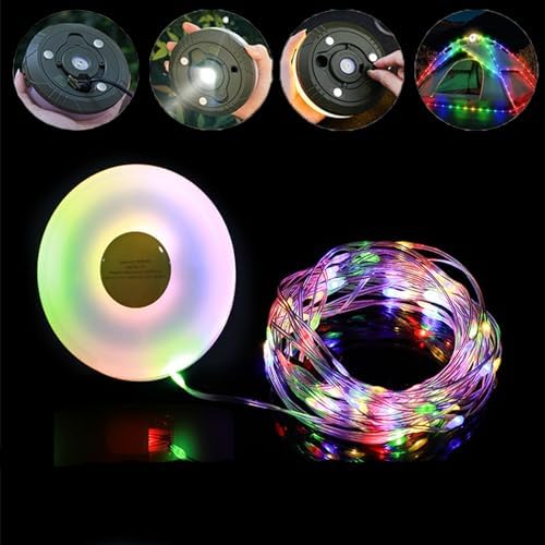 Wisada 360° Flexible LED Fairy Light - 8m, 80 RGB LEDs, Waterproof, USB Powered, for Outdoor, Camping, Christmas, and Party Decorations