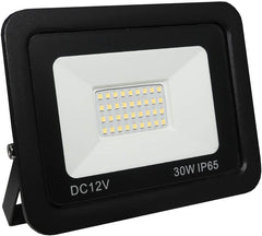 LED Floodlight 12V DC Outdoor Lighting Garden Security Flood Light (Day White 6000K, 10W)