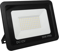 LED Floodlight 12V DC Outdoor Lighting Garden Security Flood Light (Day White 6000K, 10W)