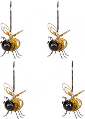 Hanging Solar-Powered Bumble Bee Lights - Warm White Decorative Garden Lanterns (2-Pack)