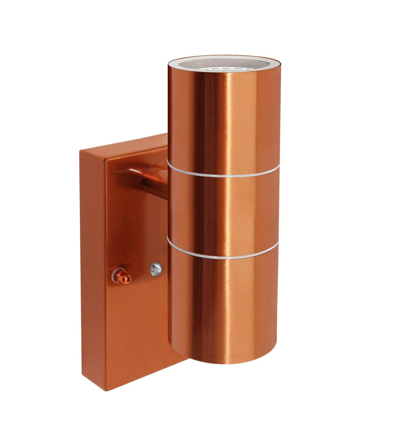 Outdoor Wall Light Dusk Till Dawn Sensor Copper Finish Stainless Steel Up and Down Shining IP65